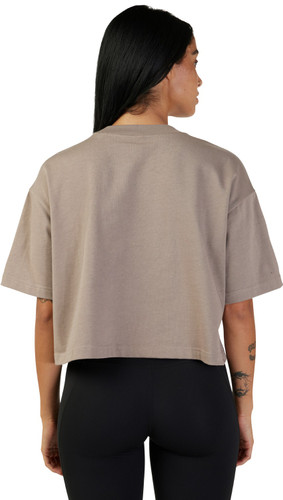 Fox Racing Wordmark Premium Womens Short Sleeve Crop Shirt
