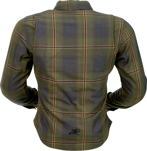 Z1R Ashwood Womens Button Up Long Sleeve Flannel Shirt