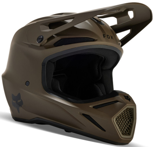 Fox Racing V3 Solid MX Offroad Helmet