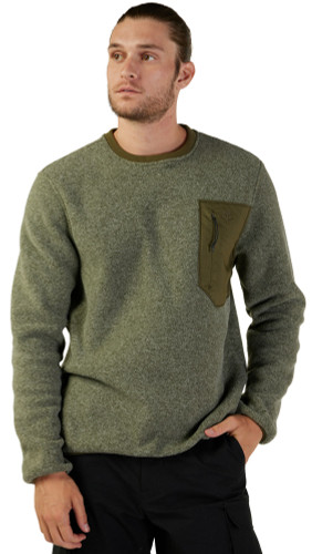 Fox Racing Survivalist Sherpa Mens Pullover Crew Sweatshirt