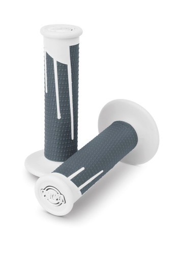 ProTaper Clamp-On Grips | Full Diamond | Twist Throttle | White/Gray (021690)