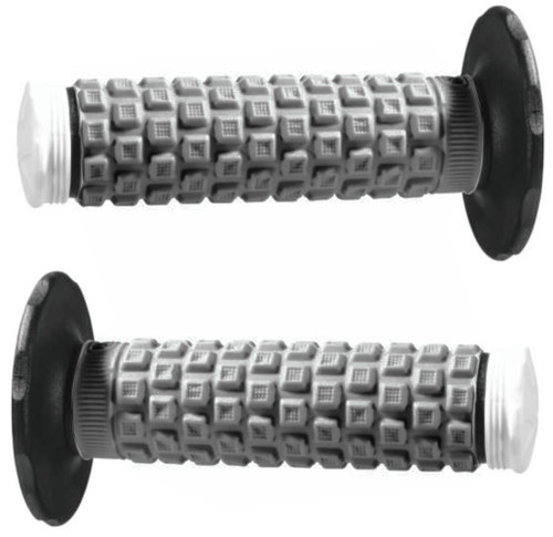 ProTaper Pillow Top ATV Black/Gray/White Handlebar Grips (Large Flange) (024857)