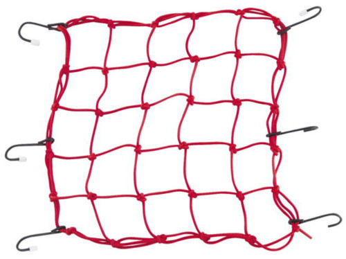 BikeMaster Bungie Stretch Red Cargo Net 13" x 13" (100008)
