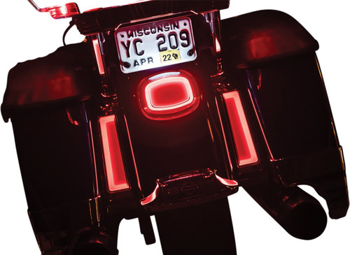 Kuryakyn Chrome Tracer LED Inserts for Saddlebag Supports (2900)