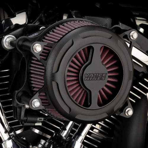 Vance & Hines VO2 Blade Black Wrinkle Air Cleaner Intake Kit (42057)