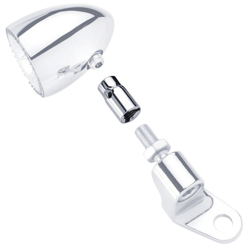 Kuryakyn Harley Chrome Handlebar Adaptor for Bullet 1000 Turn Signals (2560)