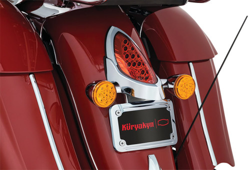 Kuryakyn LED with Mount Curved License Plate Frame (5699)