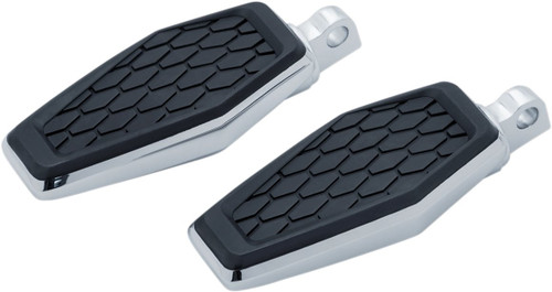 Kuryakyn Chrome Hex Footpegs w/Adaptors (5904)