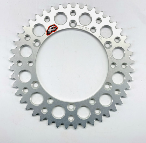 Renthal Ultralight Aluminum Rear Sprocket Silver 44 Tooth (112U-520-44GESI)