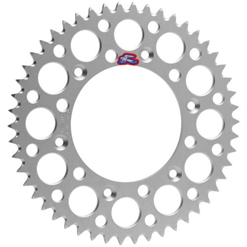 Renthal Ultralight Aluminum Rear Sprocket Silver 50 Tooth (191U-428-50GESI)