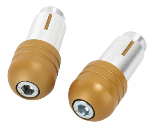 Renthal Bar End Plugs | Gold | 7/8" Handlebars (E189)