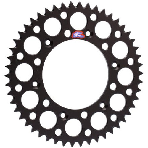 Renthal Ultralight Aluminum Rear Sprocket Black 50 Tooth (121U-428-50GPBK)
