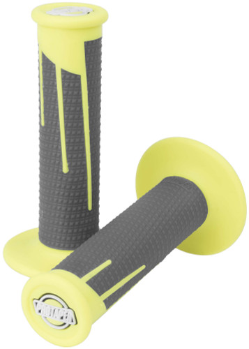 ProTaper Clamp-On Grips | Diamond | Twist Throttle | Yellow/Dark Gray (021686)