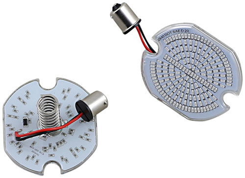 Kuryakyn LuminEZ Red LED Rear Turn Signal Inserts for Harley (2940)