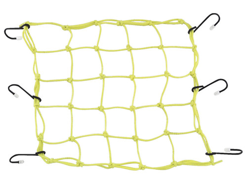 BikeMaster Motorcycle Bungie Stretch Cargo Net Yellow (100011)