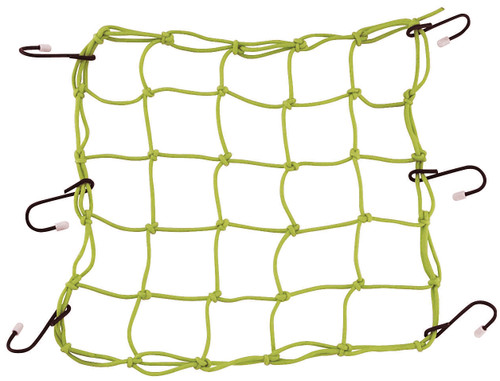 BikeMaster Motorcycle Bungie Stretch Cargo Net - Flourescent Green (100005)