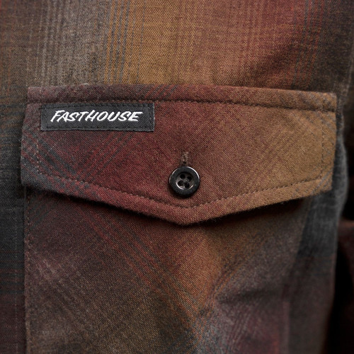 Fasthouse Saturday Night Special Youth Button Up LS Flannel Shirt