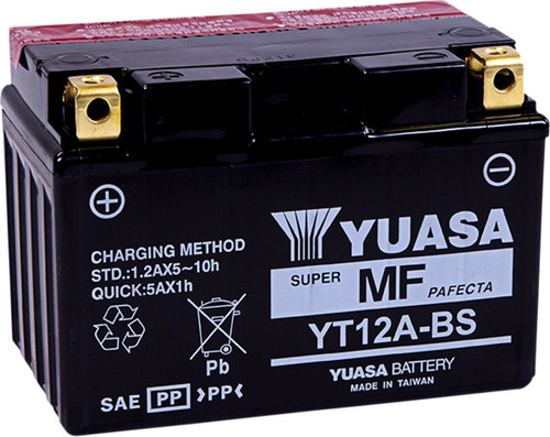 Yuasa YT12A-BS AGM Maintenance Free Battery (YUAM32ABS)