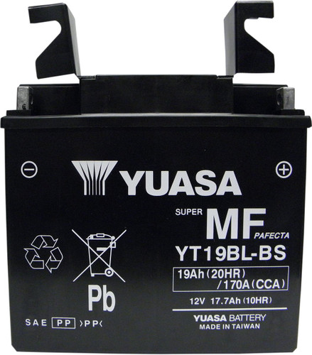 Yuasa YT19BL-BS AGM Maintenance Free Battery (YUAM6219BL)