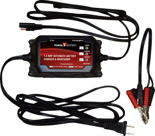 Yuasa 1.2 Amp Automatic Battery Charger & Maintainer (YUA1P2AMPCH)