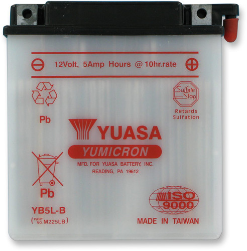 Yuasa YB5L-B High Performance Conventional 12V Battery (YUAM225LB)