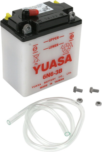 Yuasa 6N6-3B Conventional 6V Battery (YUAM2660B)