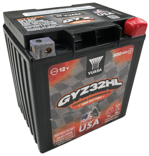 Yuasa GYZ32HL GYZ Series AGM Maintenance Free Battery (YUAM732GHL)