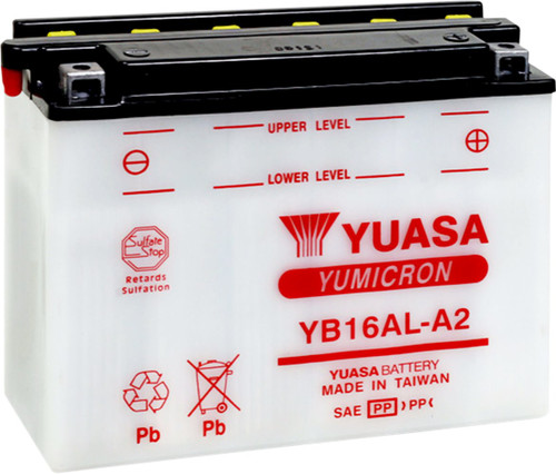 Yuasa YB16AL-A2 High Performance Conventional 12V Battery (YUAM22162)