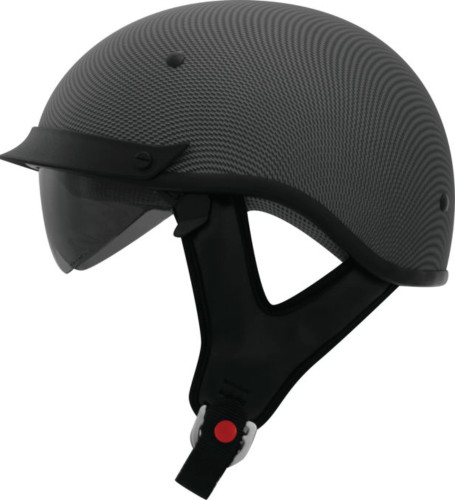 THH T-72 Motorcycle Half Helmet w/Drop Down Visor