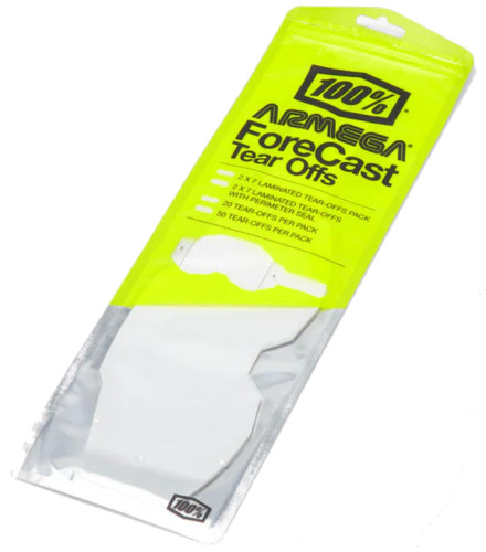 100% Armega Forecast SP21 Goggles Laminated 2 x 7 Tear-Offs