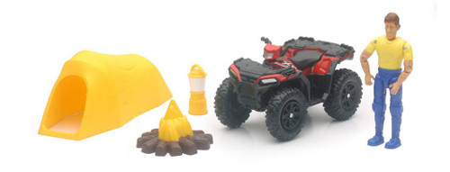 NewRay 1:18 Scale Toy Polaris Sportsman XP1000 Camping Set