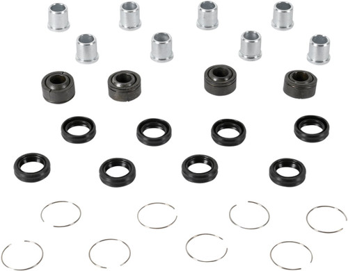 Pivot Works Upper Rear A-Arm Bushing, Shaft & Seal Rebuild Kit (PWAAK-H04-432UR)