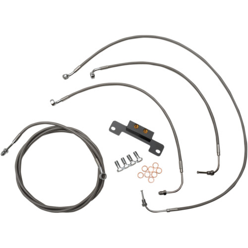 LA Choppers Stainless Standard Cable Kit for 12"-14" Handlebars (LA-8055KT-13)