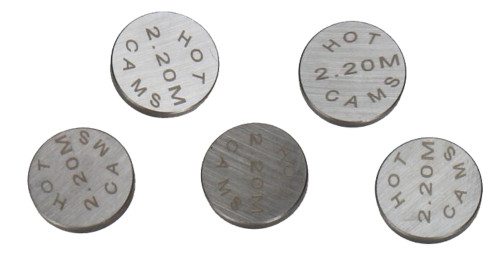 Hot Cams 13mm x 2.20mm Valve Shims 5 Pack (5PK1300220)