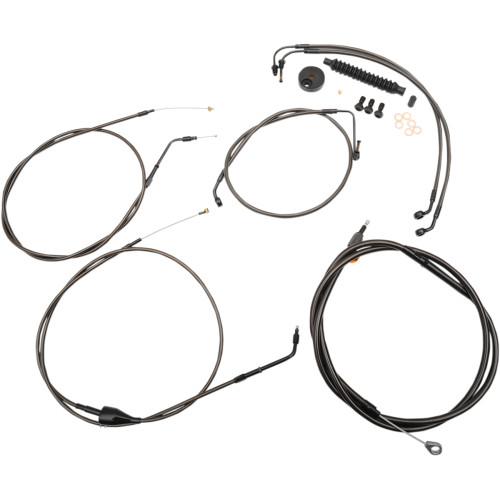 LA Choppers Midnight Standard Cable Kit for 15"-17" Bars (LA-8006KT-16M)