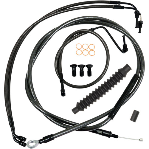 LA Choppers Midnight Standard Cable Kit for 12"-14" Bars (LA-8010KT-13M)