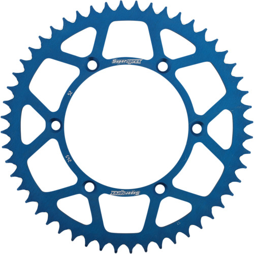 Supersprox Blue Aluminum Rear Sprocket 52 Tooth (RAL-245-52-BLU)