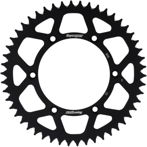 Supersprox Black Aluminum Rear Sprocket 50 Tooth (RAL-808-50-BLK)