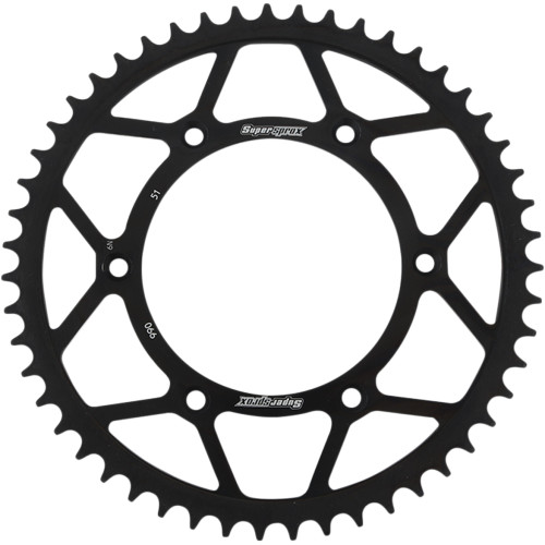 Supersprox Steel Rear Sprocket 51 Tooth (RFE-990-51-BLK)