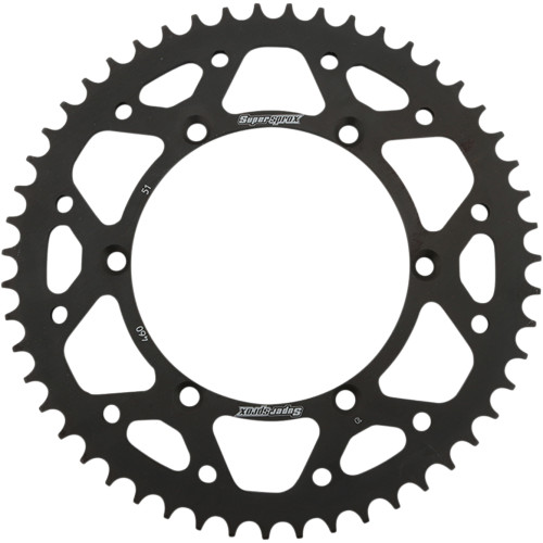Supersprox Steel Rear Sprocket 51 Tooth (RFE-460-51-BLK)