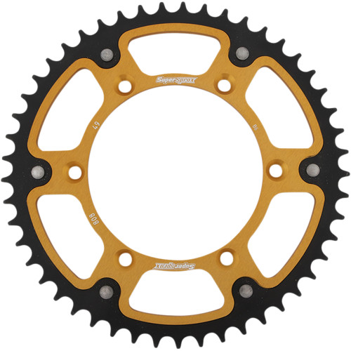 Supersprox Stealth Rear Sprocket | 49 Tooth | Gold (RST-808-49-GLD)
