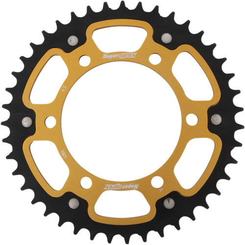 Supersprox Stealth Gold Rear Sprocket 43 Tooth (RST-486-43-GLD)