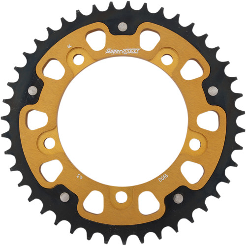 Supersprox Stealth Gold Rear Sprocket 43 Tooth (RST-1800-43-GLD)