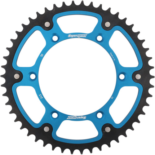 Supersprox Stealth Blue Rear Sprocket 50 Tooth (RST-245-50-BLU)