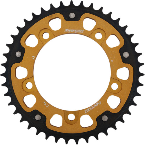 Supersprox Stealth Gold Rear Sprocket 43 Tooth (RST-1792-43-GLD)