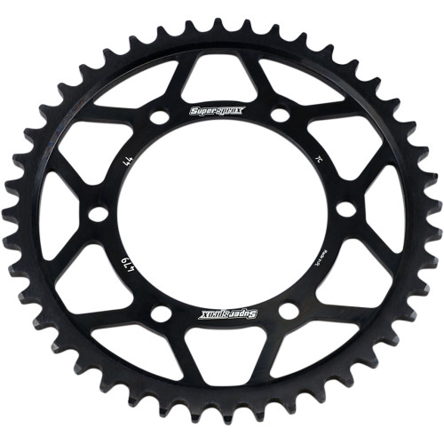 Supersprox 44 Tooth Racing Steel Rear Sprocket (RFE-479-44-BLK)
