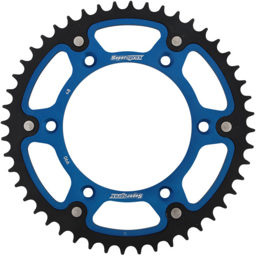 Supersprox Stealth Blue Rear Sprocket 48 Tooth (RST-990-48-BLU)