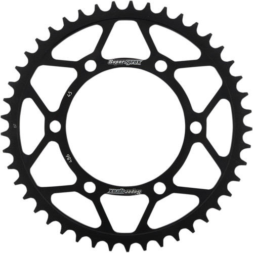 Supersprox 45 Tooth Racing Steel Rear Sprocket (RFE-486-45-BLK)