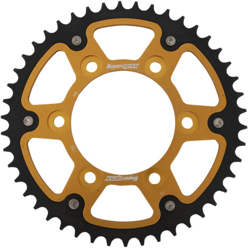 Supersprox Stealth Gold Rear Sprocket 46 Tooth (RST-735-46-GLD)