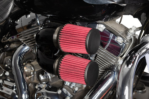 S&S Tuned Induction Air Cleaner Kit - Gloss Black (170-0637A)